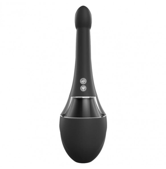 HUAN AI - Jonny Dick Backdoor Enema Cleaning Vibrator (Chargeable - Black)